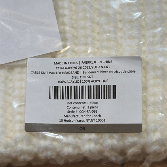 BNWT Coach Earwarmer Headband. - Picture 8 of 8